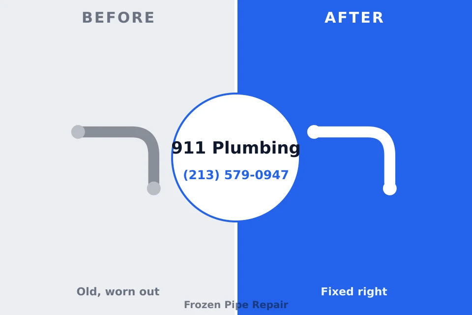 Before and after: plumbing company Vassar, MI
